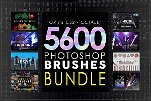 设计师必备:5673款多风格Photoshop笔刷8合1集合包 Brushes Mega Bundle
