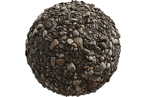 凡酷网-恒河鹅卵石纹理贴图-Ganges River Pebbles-07-4k