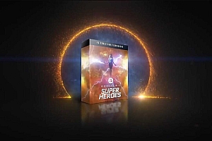 凡酷网-4K高清特效素材:上百款超级英雄魔法能量电流雷电火焰传送门动画